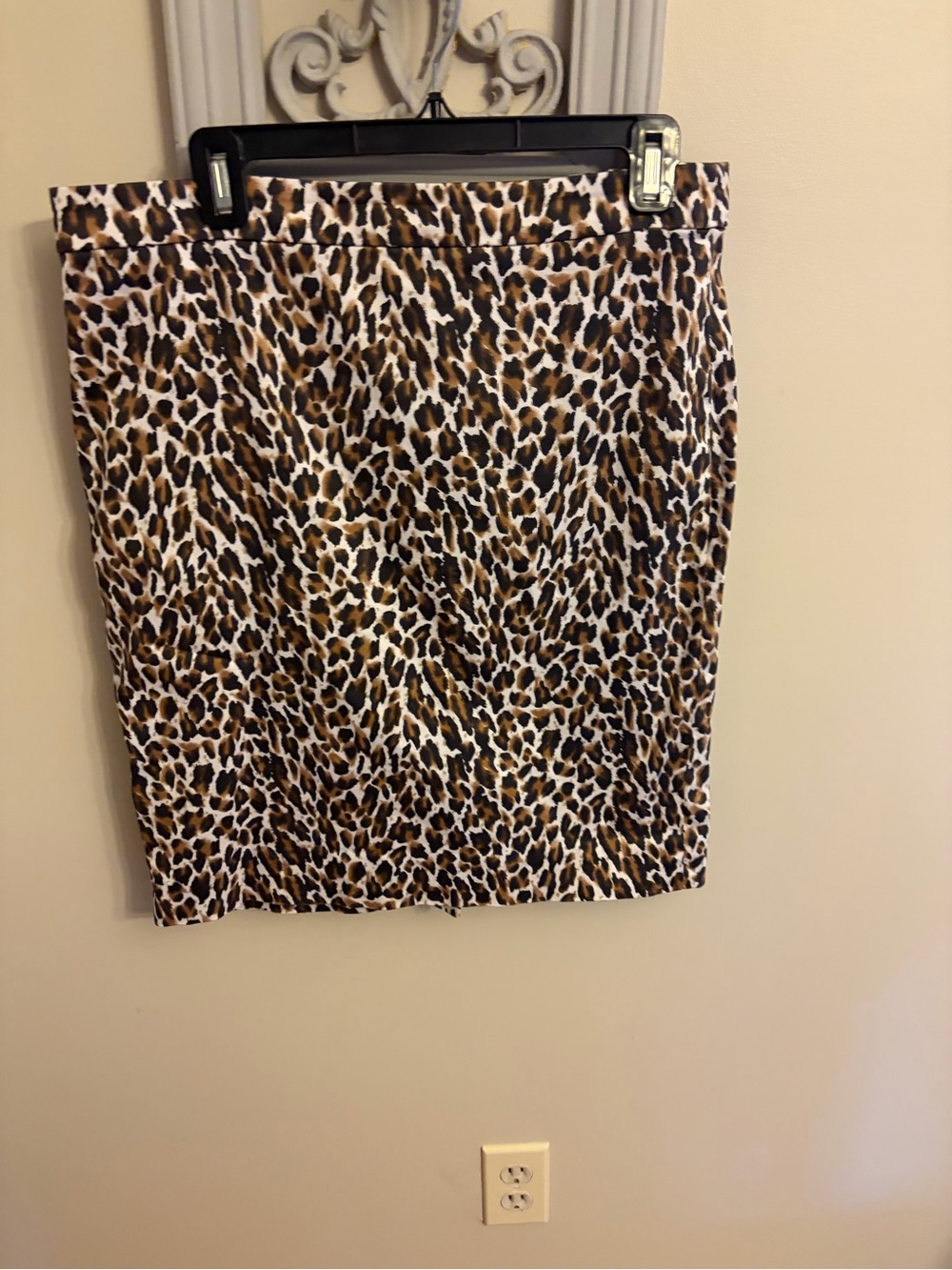J. Crew Leopard-Print Pencil Skirt in Brown and Black
